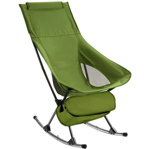 NNEOBA Foldable Camping Rocking Chair Green