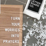 NNEOBA Natural Wood Letter Board