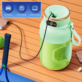 NNEOBA Electric Fruit Juicer Cup 1200ml Wireless Smoothie Blender Green