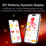 NNEOBA Smart Matrix Bike Tail Light Custom LED Patterns Red