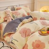 NNEOBA Winter Bliss: Double-Sided Velvet Duvet Cover for Cozy Comfort