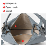 Women's Genuine Leather Saddle Shoulder Bag