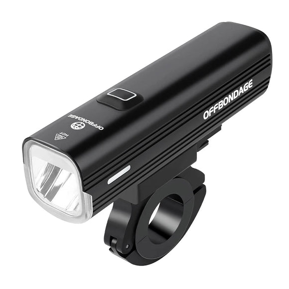 NNEOBA 1000 Lumen USB Rechargeable Bike Front Light 4800mAh Black