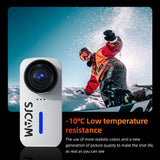 NNEOBA 4K Action Camera with 6-Axis Gyro Stabilization White