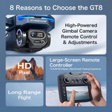 NNEOBA 8K HD Three-Camera RC Drone with Screen Remote