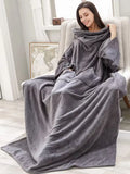 NNEOBA Wearable Flannel TV Blanket