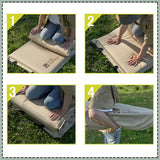 NNEOBA Inflatable Camping Air Mattress Single Sleeping Pad Brown