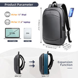 NNEOBA 17-Inch Laptop Backpack with USB Port Grey