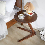 NNEOBA Solid Wood Round Side Table