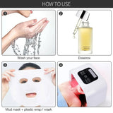 NNEOBA 7-Color LED Photon Heating Facial Mask for Home Skin Care