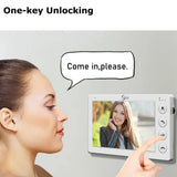 NNEOBA 3-Unit Video Intercom Doorbell System with RFID Unlock