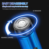 NNEOBA Mini Electric Shaver Portable Razor with LED Display Blue