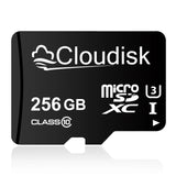 Cloudisk 256GB MicroSDXC Memory Card U3 V30 Class 10 A1 TF Card