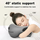 NNEOBA U-Shaped Memory Foam Neck Pillow Travel Support Dark Gray