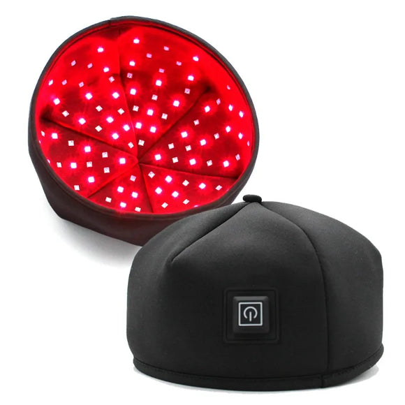 NNEOBA Infrared And Red Light Therapy Hair Growth Cap LED Treatment Helmet Black