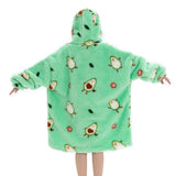 NNEOBA Sherpa Fleece Oversized Wearable Blanket Hoodie