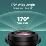 NNEOBA AHD 1920x1080P Car Rear View Camera Backup And Front Camera Black