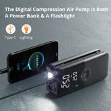 NNEOBA Rechargeable Portable Tire Inflator – Digital Cordless Air Pump