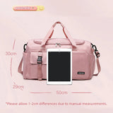 NNEOBA Travel Handbag Dry And Wet Separation Convertible Design Pink