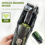 NNEOBA Cordless Beard Trimmer & Electric Shaver 20 Trim Settings Green