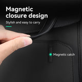 NNEOBA Classic Leather Laptop Backpack Black