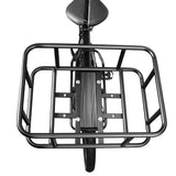 NNEOBA Rear Bike Basket with Waterproof Bag Metal Rear Rack Carrier Black