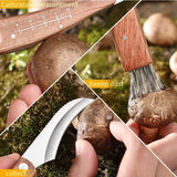 NNEOBA Folding Mushroom Knife Brown