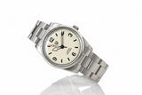36.5mm Vintage Quartz Watch with Sapphire Crystal & 100M Water Resistance