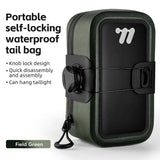 NNEOBA 0.5L Seamless Waterproof Mini Bicycle Saddle Bag 600D TPU Green