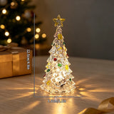 Set of 3 Crystal-Style Christmas Tree Night Lights – Mini