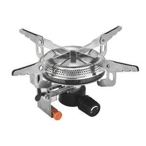 NNEOBA Camping Gas Stove Head Split-Type Butane Stove Silver