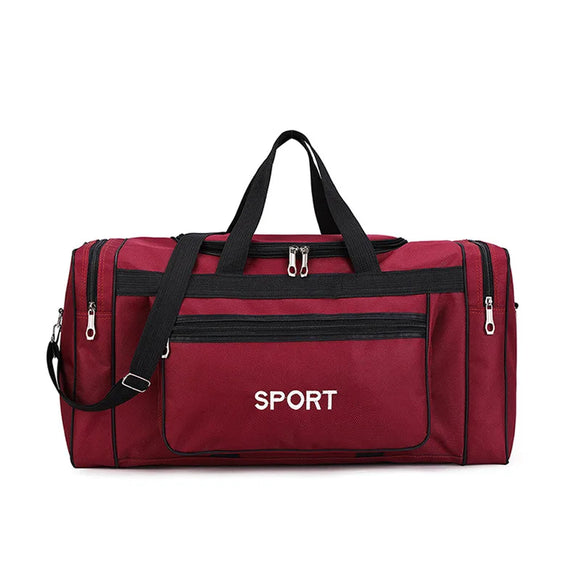 NNEOBA Travel Duffel Nylon Bag for Men and Women (Red)