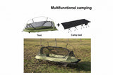 NNEOBA 210x80cm Camping Cot Portable Folding Bed Lightweight Outdoor
