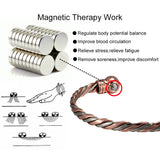 Pure Copper Magnetic Braided Bracelet – Adjustable Twisted Bangle for Men & Women