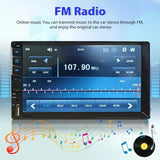 NNEOBA 7 2DIN Touchscreen Car Stereo Black