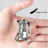 NNEOBA Outdoor Titanium Gas Mini Stove Silver