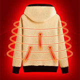 Unisex Lambswool Fleece Hooded Sweatshirt