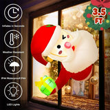Inflatable Christmas Window Decoration with LED Lights