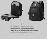 NNEOBA Waterproof Backpack with USB Charging PortRucksack Black