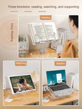 NNEOBA Luxury Lifted Acrylic Laptop Stand: 180° Rotatable, Ergonomic Design