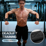 2Pcs Weightlifting Wrist Straps Strength Training Adjustable Non-slip Gym Booster Bands Fitness Lifting Support Sports Grip Ban