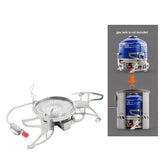 NNEOBA Camping Folding Gas Stove Split-Type Silver
