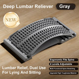 Lumbar Relief Device Multi-Functional Tool for Lower Back Exercises, Stretching Corrector, Neck Shoulder Support Back Stretcher