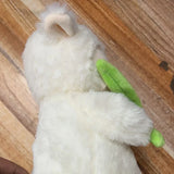 NNEOBA Kawaii White Sheep Lamb Plush with Tulip Flower