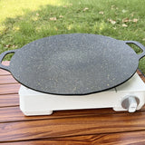 NNEOBA Non-Stick Camping BBQ Grill Pan Black