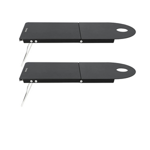 NNEOBA Petrel Ultralight Folding Camping Table 2PCS Portable Aluminum Desk Black