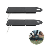 NNEOBA Petrel Ultralight Folding Camping Table 2PCS Portable Aluminum Desk Black