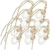 NNEOBA 10PCS Hanging Glass Perfume Bottle Car Scent Diffuser–8ml