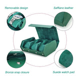 6-Slot Genuine Leather Watch Roll – Hexagon Watch Storage & Travel Display Case