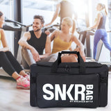 NNEOBA 35L Sports Travel Bag with Green Interior Black